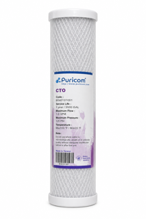 فیلتر کربن بلاک CTO تصفیه اب برند Puricom